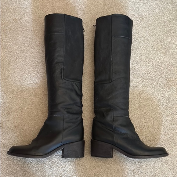LD Tuttle 'The Lost' Women's Black Leather Knee-High Boots-36.5 - Picture 1 of 12